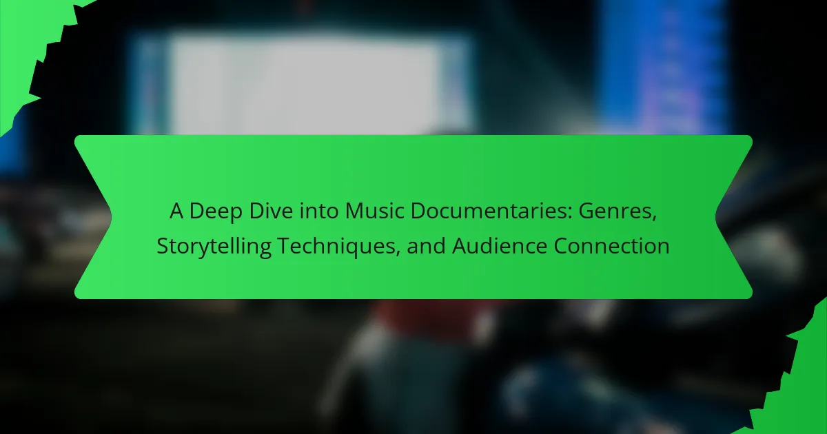 A Deep Dive into Music Documentaries: Genres, Storytelling Techniques, and Audience Connection