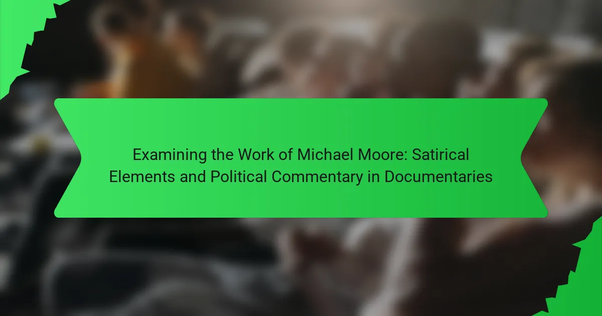 Examining the Work of Michael Moore: Satirical Elements and Political Commentary in Documentaries