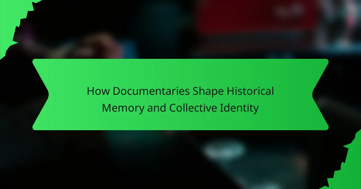 How Documentaries Shape Historical Memory and Collective Identity