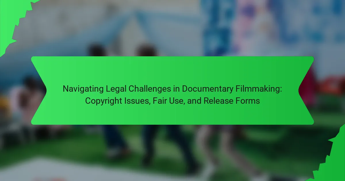 Navigating Legal Challenges in Documentary Filmmaking: Copyright Issues, Fair Use, and Release Forms