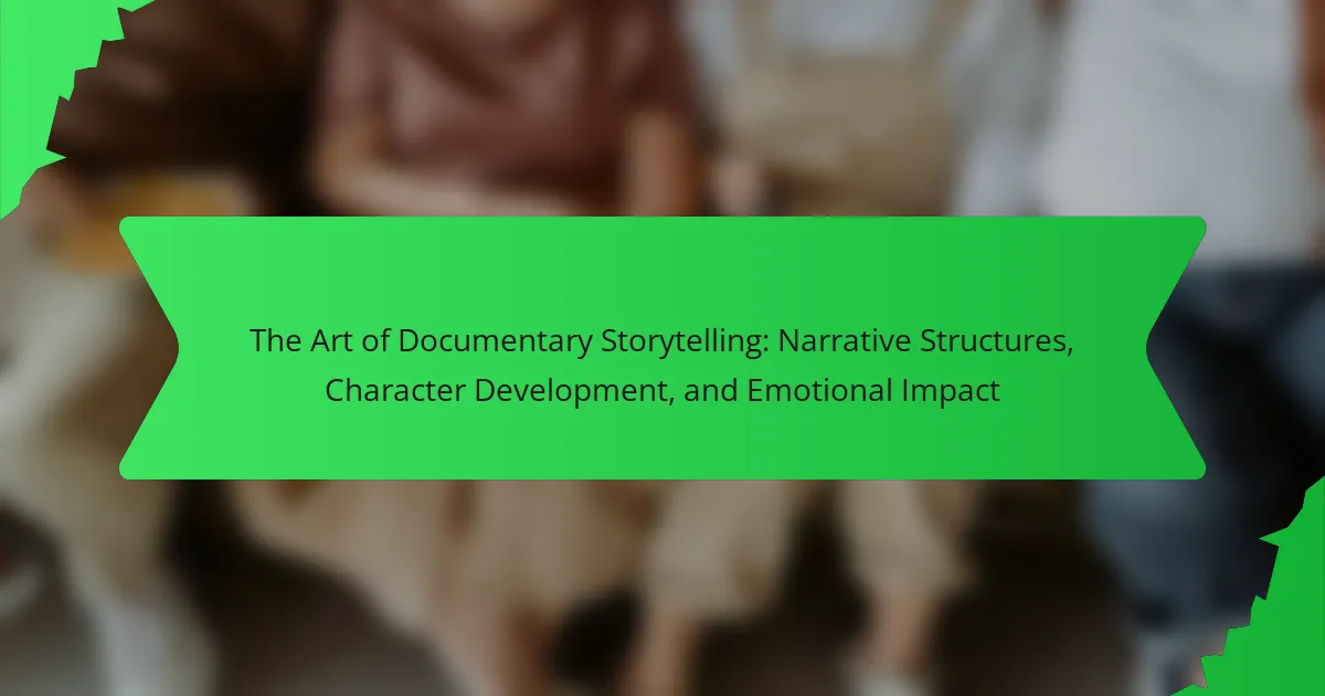 The Art of Documentary Storytelling: Narrative Structures, Character Development, and Emotional Impact