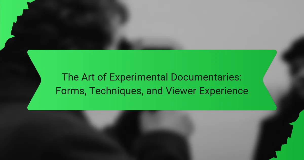 The Art of Experimental Documentaries: Forms, Techniques, and Viewer Experience