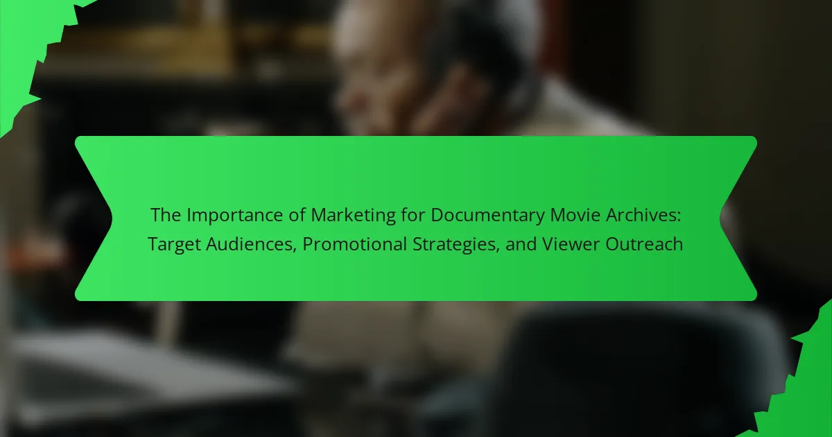 The Importance of Marketing for Documentary Movie Archives: Target Audiences, Promotional Strategies, and Viewer Outreach