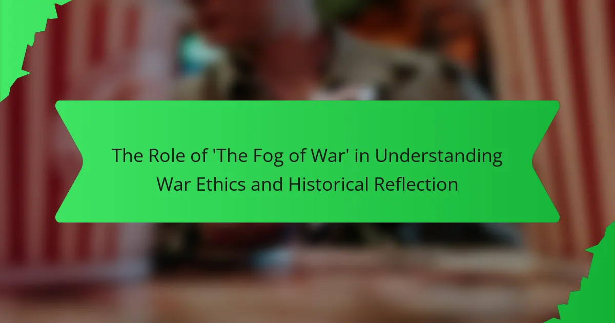 The Role of ‘The Fog of War’ in Understanding War Ethics and Historical Reflection
