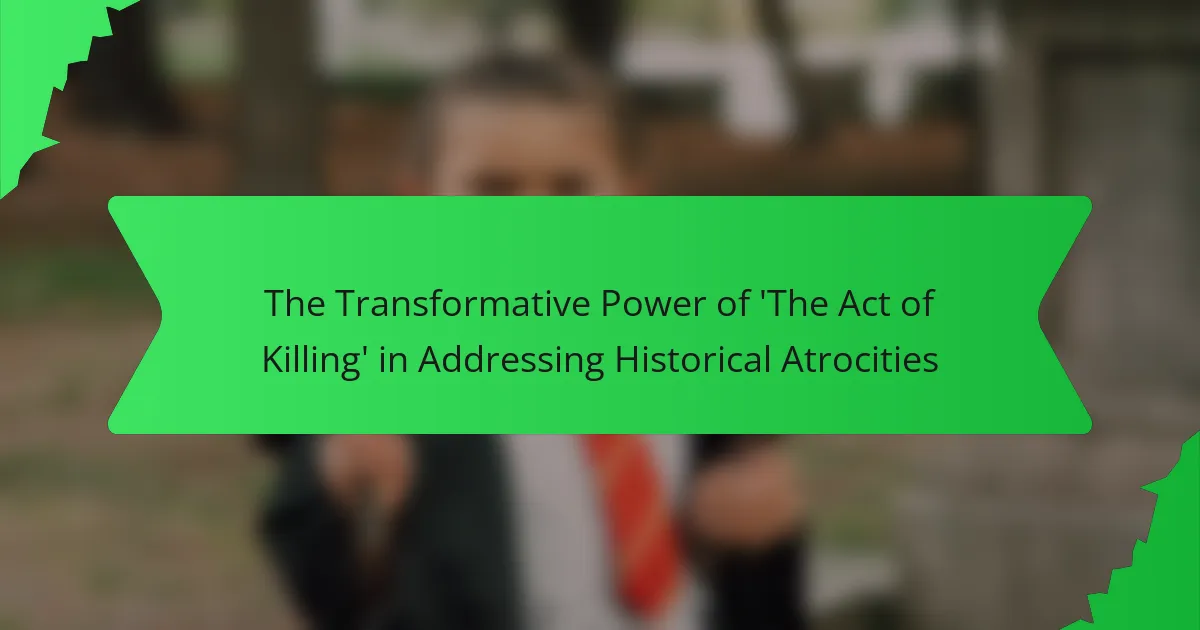 The Transformative Power of ‘The Act of Killing’ in Addressing Historical Atrocities