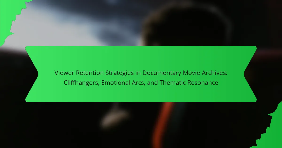 Viewer Retention Strategies in Documentary Movie Archives: Cliffhangers, Emotional Arcs, and Thematic Resonance