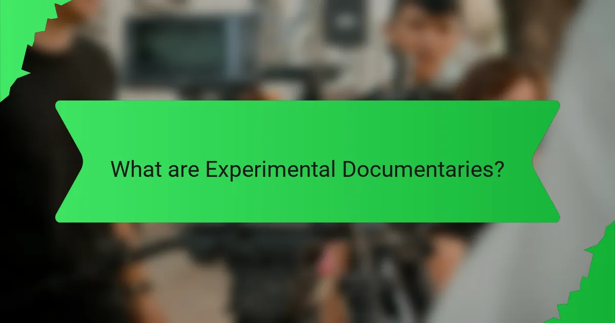 What are Experimental Documentaries?
